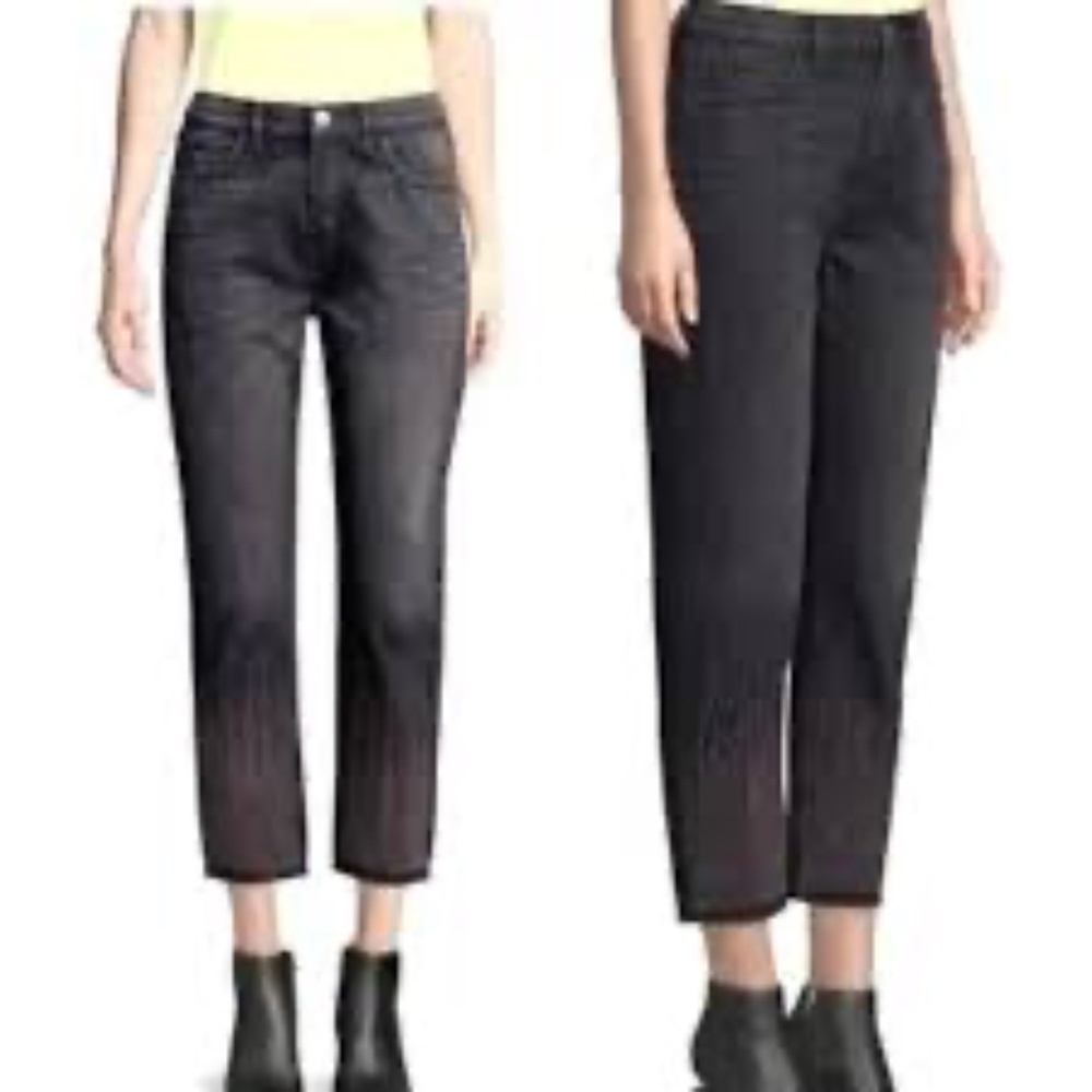 NWOT Current Elliott Black Pants Jeans Zero Denim Women's Size 27 x 27"